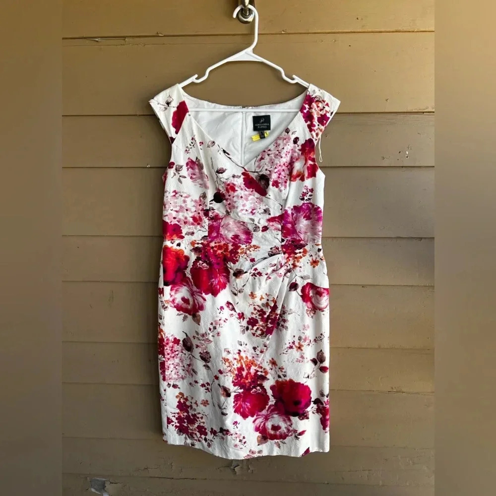 Adrianna Pappell Floral Wedding Guest / Mother of the Bride Dress - Size 12 - Picture 2 of 5